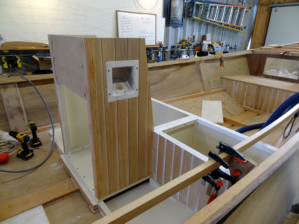 Fuel fill locations for open boats.