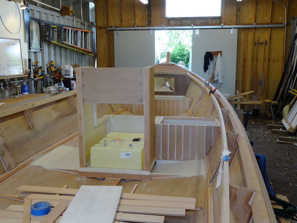 Fuel fill locations for open boats.